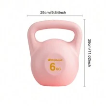 Soft Kettle Bell Water Injection Women's Exercise Buttocks Lifting Tool Fitness Home Sports Shaping Dumbbell Deep Squat Lifting Pot Exercise Equipment [Self Filling Kettle Bell] [Gloves Included] Gym Accessories