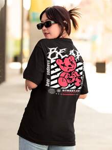 Men T-Shirts - 黑色 - 查看 7