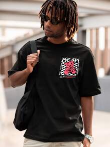 Men T-Shirts - 黑色 - 查看 4