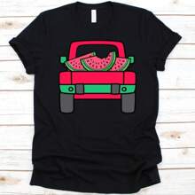 Watermelon Truck Shirt, Watermelon Lover Gift, Sliced Watermelon Design, Citrullus Lanatus, Truck Shirt, Watermelon T-Shirt, Fruit Lover