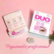6 Pzs de Pegamento DUO Profesional color negro. Adhesivo para pestañas .Suministro de pegamento color negro a prueba de agua y adicionado con Vitaminas A, C y E . - Negro - Ver 4