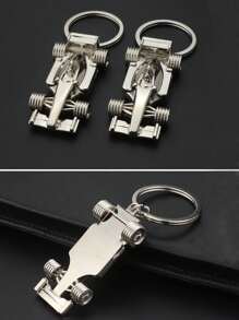 1 pièce Porte-clés mini voiture de course 3D personnalisé en métal, porte-clés en forme de voiture de sport avec texte de nom personnalisé, article porte-clés personnalisé avec gravure personnalisée, cadeau pour père, mari, petit-ami - Multicolore - Voir 4