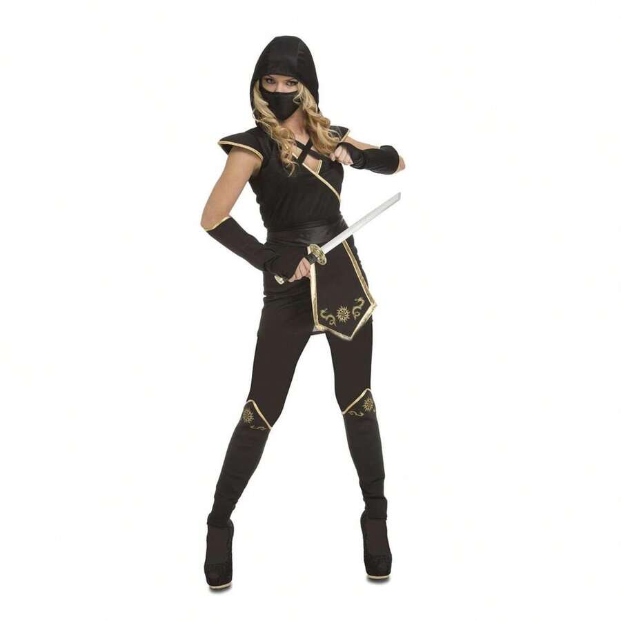 Black  Costume Dress With Hood, Belt, Leggings, Mask And Armbands ✅ 24/48h Delivery To Spain (Peninsula) -  Costumes - My Other Me - Ref. 159034 - Multicolor - View 1