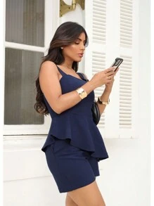 Conjunto Feminino Alfaiataria Sensoriale Shorts e Bata