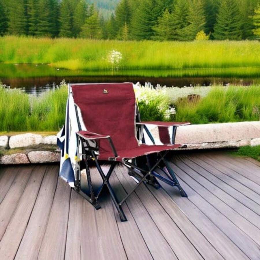 Outdoor Kickback Rocker Camping Chair | SHEIN UK