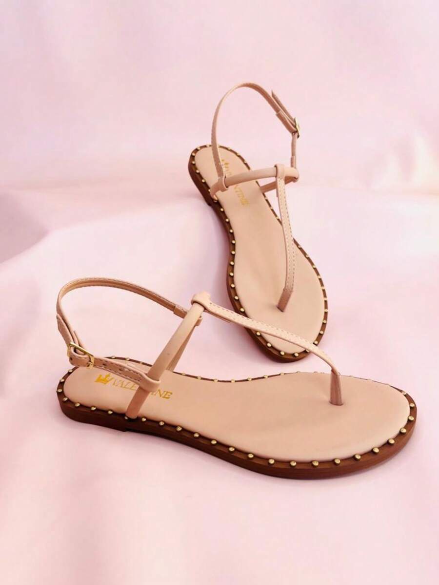 Women's Lightweight Comfortable Flat Sandal - khỏa thân - Xem 1