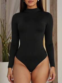 Women Bodysuits - Black - View 2