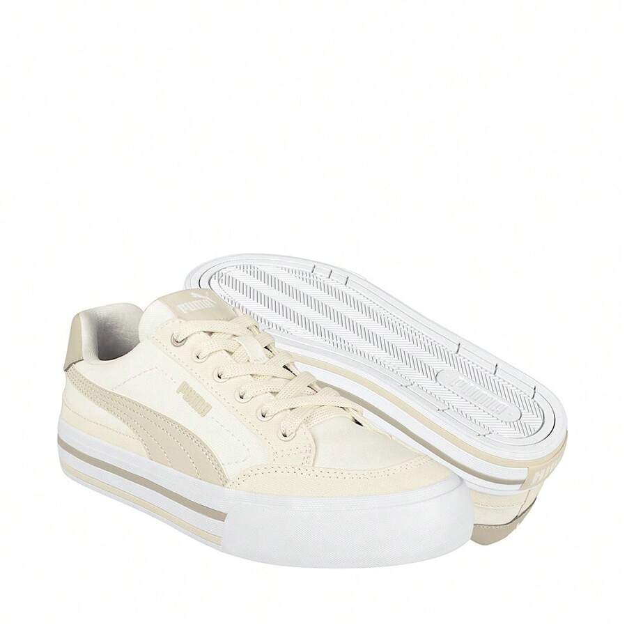 Puma LADIES TENNIS COURT CLASSIC VULC 39635309 WHITE TEXTILE - 白色 - 查看 1