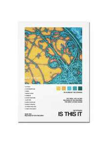 1PC Music Band The Strokes Concert Poster Ideal Gift Canvas Painting Posters And Print Wall Decor Room Decoration Wall Art Pictures Aesthetic For Living Home Bedroom Decor No Frame