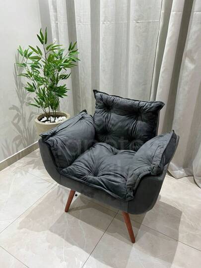 Poltrona Decorativa Para Sala Escritório Opala Classic