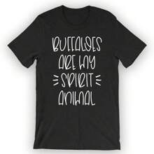 Unisex Buffaloes Are My Spirit Animal T-Shirt Cute Buffalo T-Shirt