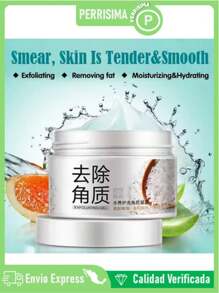 Gel Exfoliante de Arroz BIOAQUA Remueve Células Muertas, Aclara y Suaviza la Piel, Crema Exfoliante Facial Natural, Blanqueamiento, Hidratante, Reparadora, Anti Arrugas, Nutre. Crema Rostro, Cuidado de la Piel, Vitamina E, Elimina Manchas y Acne, Acido Hialuronico, Skin Care, Limpieza Facial, Disminuye Poros. White Rice, Piel mas Limpia, Sana y Suave. - Blanco - Ver 1