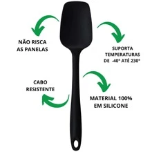 Non-Stick Silicone Spatula And Spoon Kit For Household Use - màu đen - Xem 2