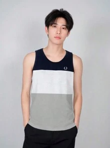 Playera Sin Mangas Tank Top, Hombre Legacy Suavizada Premium - Gris - Ver 1