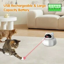 Đồ chơi laser 4 trong 1 Whisker Wizard cho mèo - Đồ chơi tương tác tự động cho mèo trong nhà, Đồ chơi trốn tìm cho mèo con có dây trêu chọc bằng lông chuyển động, Đồ chơi điện tử sạc USB cho mèo con buồn chán ở mọi giống mèo, Giảm hành vi phá hoại, Quà tặng, Quà tặng, Lễ kỷ niệm - Nhiều màu - Xem 7