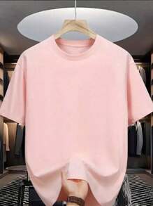 Men's Duck Academy T-Shirt 100% Cotton Printed Men's Shirt - Màu Hồng baby - Xem 2