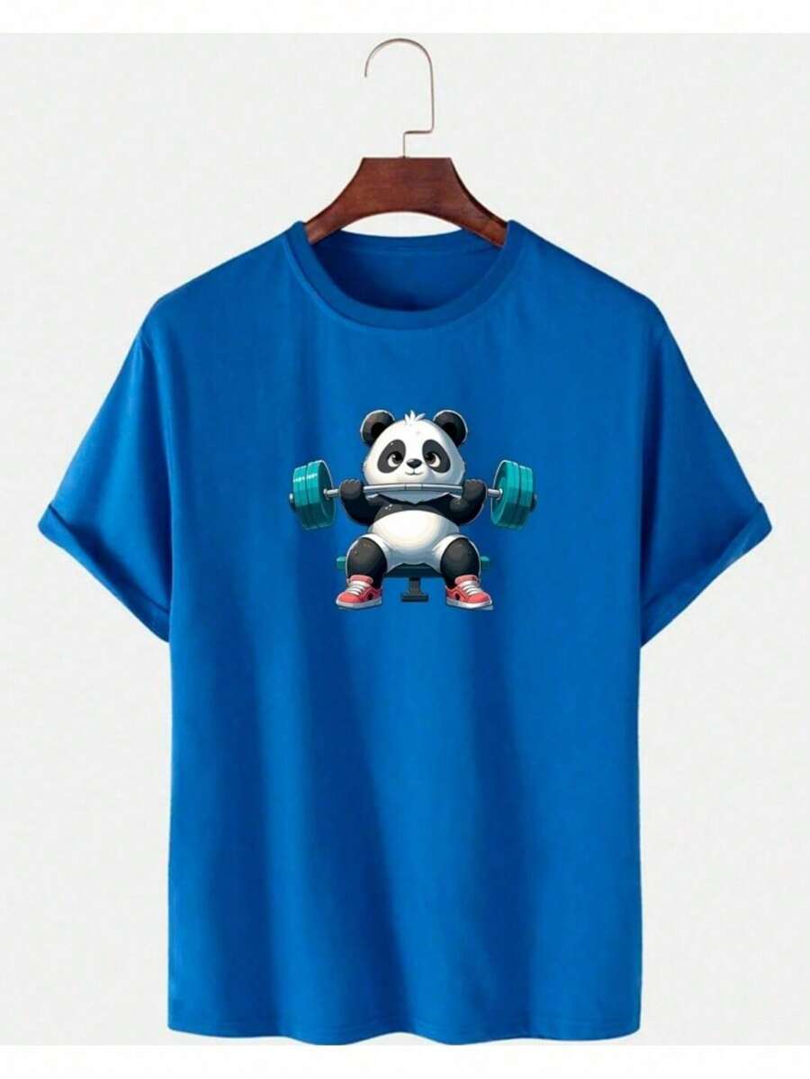 Men's Basic T-Shirt Women's Slim T-SHIRT Cotton Shirt Promotion Various Colors Panda Working Out Immediate Shipping