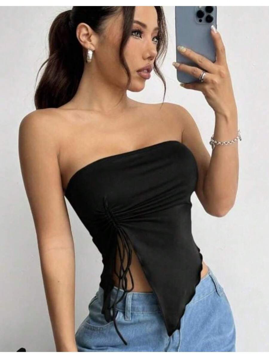 Blusa Negra Straple - Negro - Ver 1