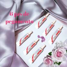 6 Pzs de Pegamento DUO Profesional color negro. Adhesivo para pestañas .Suministro de pegamento color negro a prueba de agua y adicionado con Vitaminas A, C y E . - Negro - Ver 2
