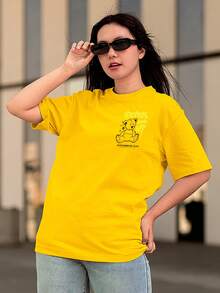 Men T-Shirts - 黃色 - 查看 6