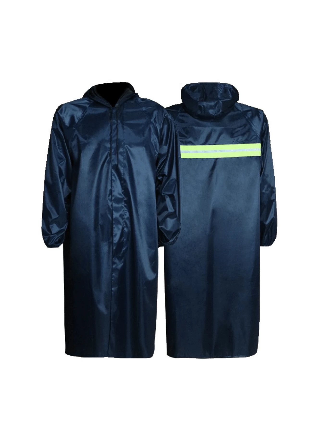 1 件防水全身雨披，连帽，牛津布，户外，建筑工地，成人，雨衣，送货骑手，长款，厚，可拆卸袖子，雨衣，男女通用，可折叠便携 - 牛津長風衣 - 查看 1