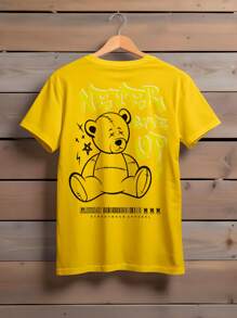 Men T-Shirts - 黃色 - 查看 1