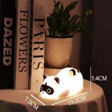 QUIGO 1 PCS Night Light Kids Raccoon Tapping Light Cute Led Lamp Bedside Lamp Baby Nursery Bedroom Sleep Light Child Boys Girls Holiday Gift Dimmable Touch Control Rechargable Timing Living Room Table Desk Lamp Cool Stuff Fun Kawaii  Decoration Aesthetic Novelty Accessories Eye Protection - Raccoon Night Light - 查看 3