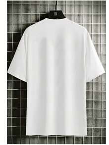 Camiseta Masculina Streetwear smile T-shirt Branca Camisa Style