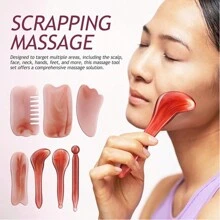 7pcs/1pc/Scrape Beauty Facial Tools, 7 Scraping Massage Tools, Multi-Functional Beauty Skin Lifting For Face And Every Part Of The Body, Face Slimming, Thinner Body, Tighter Skin And Soothing Spa Acupuncture To Trigger Point Massage, Can Be Used For Every Part Of The Body To Make The Body Relaxed,Beauty,Skin Care Products,Spa,Self Care,Skin Care Tools,Face Care,Esthetician Supplies,Massage,Face Massage Tool,Face Roller