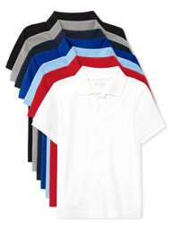 The Children's PLACE Boys Uniform Pique Polo 7-Pack