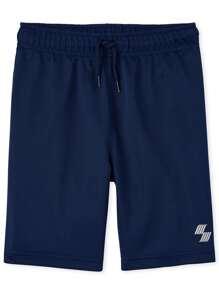 The Children's PLACE Boys Basketball Shorts 3-Pack Red Navy Blue Grey Black - 黑/藍/灰 - 查看 4