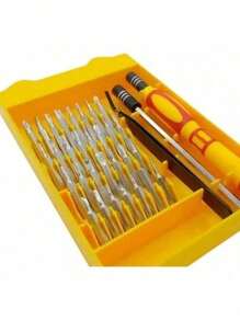 Kit Ferramentas Chaves de Precisão 32 Peças Cabo Imantado Manutenção Celular Informática - P.QIU - Multicolorido - Visão 4