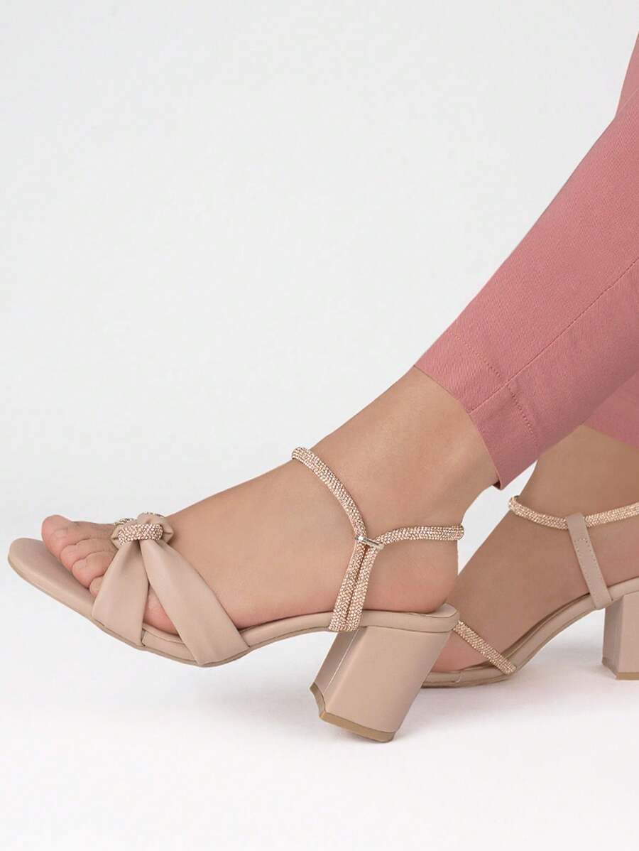 Women's Rhinestone Casual Sneaker Wide Heel Elegant Fashion - 化妝品 - 查看 1