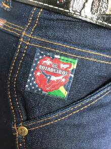 Women's Country Jeans Carpenter Cowboy Pants Os Boiadeiro - Màu xanh hải quân - Xem 6