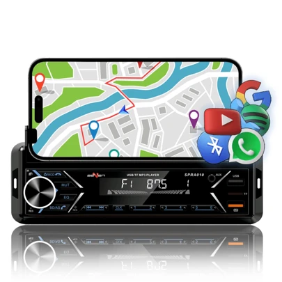 Radio Bluetooth Tipo Pioneer Som Automotivo Suporte Celular