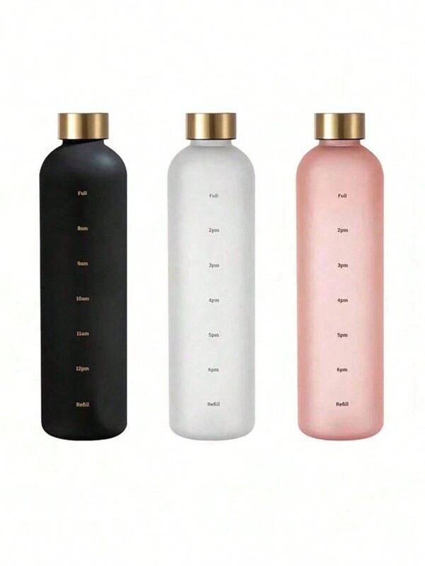 1 Stück 1000ml frostiger Wasserflasche, tragbarer auslaufsicherer Sporttrinkbecher, geeignet für Outdoor-Camping, Autofahren, Radfahren