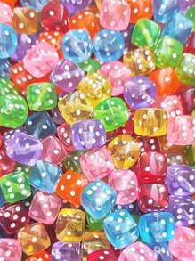 Kit 1600 miçanga sortidas + Fio Missangas Entremeio Pérolas Pulseira Colar Infantil Bijuteria
