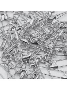 Alfinetes de segurança de aço niquelado, resistente, 5 tamanhos diferentes de alfinetes de segurança, para roupas, costuras artesanatos