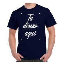 Playeras personalizadas cualquier diseño mandanos tu diseño tu logo - Azul Marino - Ver 3