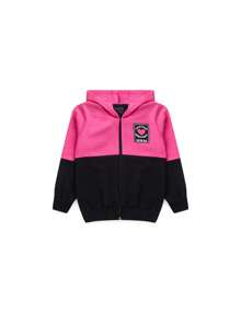 Conjunto Jaqueta Infantil com Capuz Feminino Pink Love