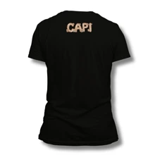 Unisex Fashion Capybara T-Shirt For Boys And Girls, Cotton 18 - 黑色 - 查看 3