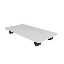 Deliquadros PC Gamer CPU Base Support With Wheels - White - View 2
