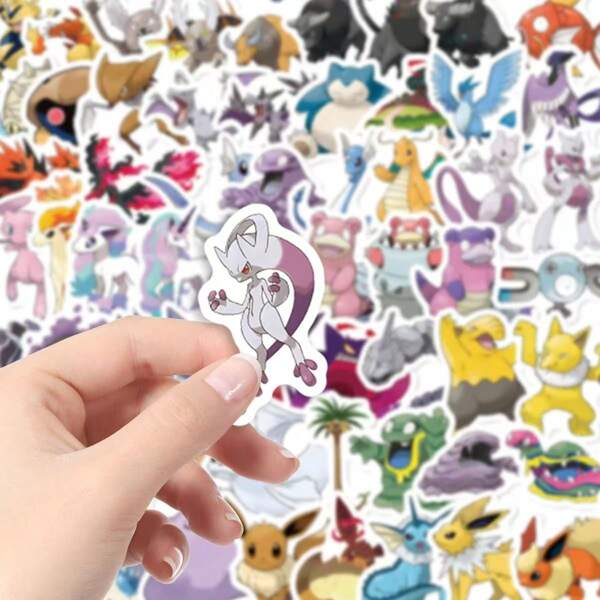 100 piezas de pegatinas de graffiti de monster de bolsillo, pegatinas impermeables para botellas, scrapbooking, manualidades, diarios, suministros de arte, regalos de fiesta, fantásticas pegatinas para mejorar tu tiempo de relajación, útiles escolares, de vuelta a la escuela