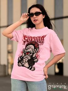 T-Shirt Shirt Jujutsu Kaise Ryomen Sukuna Yudji Itadori Kokusen Anime Series Ref 1542 FLUXOGEEK - 淺粉色 - 查看 6