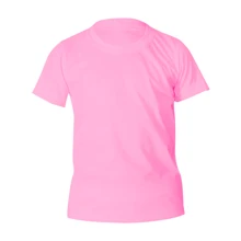 Camiseta Casual Regular tamanho com gola redonda mestiça com estampa de Arco-Íris para Menina Pré-Adolescente Premium - Rosa Bebê - Visão 3