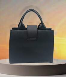 bolsa de niña color negro bolso para adolescente de moda bolsa chica versatil bolso casual bolsa practica - Negro - Ver 9