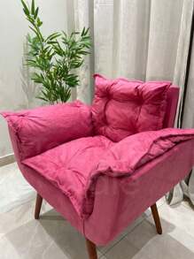 Poltrona Decorativa Para Sala Escritório Opala Classic - Pink - Visão 4