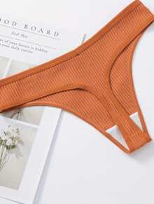 Kit 15 Calcinha Fio Dental Feminina Luxo semi Algodão Canelada