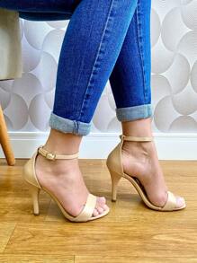 Women's High Heel Round Toe Sandals New Release - Màu hồng gỉ - Xem 1