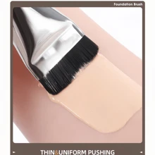 LAMBANO One-Piece Foundation Streak-Free Brush, Non-Absorbing, Flat Head, Beginner-Friendly Flawless Application Makeup Streak-Free Brush